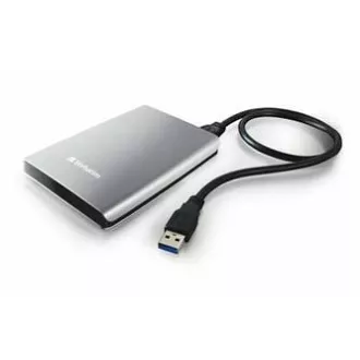 Verbatim externí pevný disk, Store N Go, 2.5", USB 3.0 (3.2 Gen 1), 1TB, 53071, stříbrný Verbatim externí pevný disk, Store N Go, 2.5", USB 3.0 (3.2 Gen 1), 1TB, 53071, stříbrný