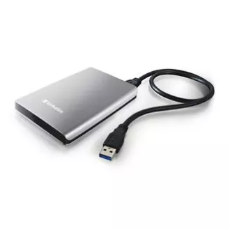 Verbatim externí pevný disk, Store N Go, 2.5", USB 3.0 (3.2 Gen 1), 2TB, 53189, stříbrný Verbatim externí pevný disk, Store N Go, 2.5", USB 3.0 (3.2 Gen 1), 2TB, 53189, stříbrný