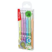Berlingo, roller gelový, color, set 6 ksks, 0.8mm, Brilliant Neon