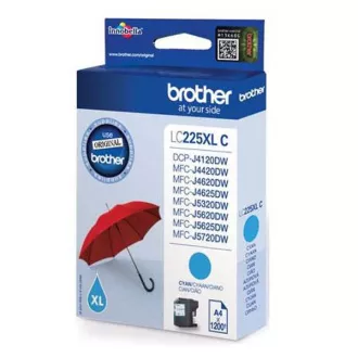 Brother LC-225-XL (LC225XLC) - cartridge, cyan (azurová)