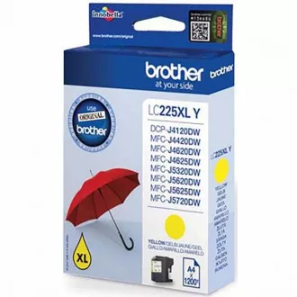 Brother LC-225-XL (LC225XLY) - cartridge, yellow (žlutá)