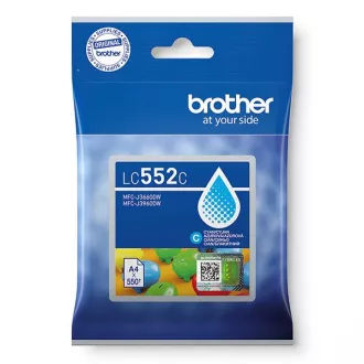 Brother LC-552 (LC552C) - cartridge, cyan (azurová) Brother LC-552 (LC552C) - cartridge, cyan (azurová)