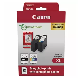 Canon PG-585-XL/CL-586-XL (6204C005) - cartridge, black + color (černá + barevná) Canon PG-585-XL/CL-586-XL (6204C005) - cartridge, black + color (černá + barevná)