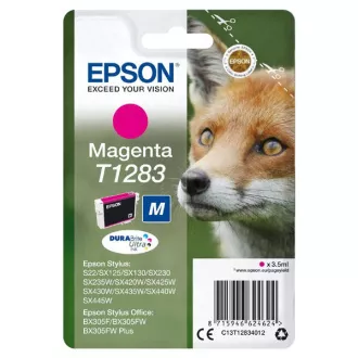 Epson T1283 (C13T12834022) - cartridge, magenta (purpurová) Epson T1283 (C13T12834022) - cartridge, magenta (purpurová)