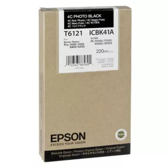 Epson T6121 (C13T612100) - cartridge, photoblack (fotočerná) Epson T6121 (C13T612100) - cartridge, photoblack (fotočerná)
