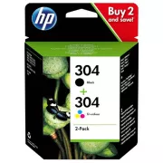 HP 304 (3JB05AE) - cartridge, black + color (černá + barevná)