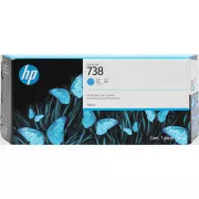 HP 738 (676M6A) - cartridge, cyan (azurová)