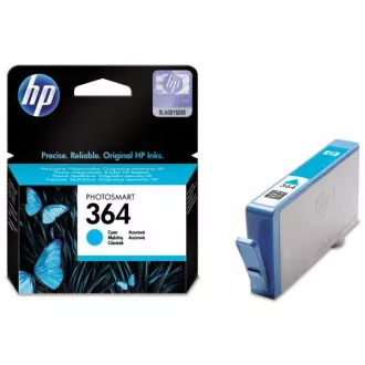 HP 364 (CB318EE) - cartridge, cyan (azurová)