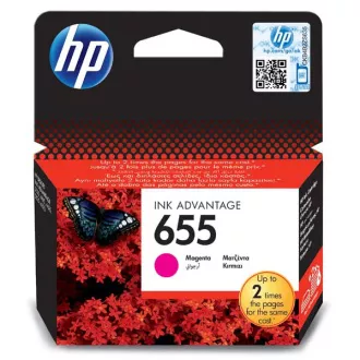 HP 655 (CZ111AE#302) - cartridge, magenta (purpurová)