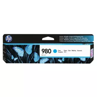 HP 980 (D8J07A) - cartridge, cyan (azurová)