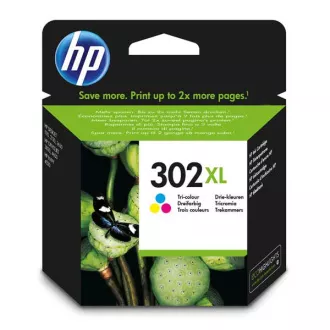 HP 302-XL (F6U67AE) - cartridge, color (barevná) HP 302-XL (F6U67AE) - cartridge, color (barevná)