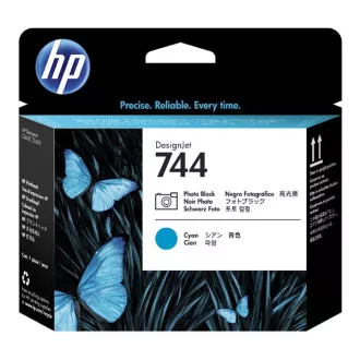 HP 744 (F9J86A) - tisková hlava, cyan (azurová)