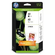 HP 62 (N9J71AE) - cartridge, black + color (černá + barevná)