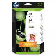 HP 301 (N9J72AE) - cartridge, black + color (černá + barevná)