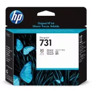 HP 731 (P2V27A) - tisková hlava, black (černá)
