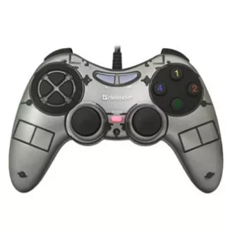 Gamepad Defender Zoom, 10tl., USB, šedý, vibrační, Windows XP/VISTA/7/8/10 Gamepad Defender Zoom, 10tl., USB, šedý, vibrační, Windows XP/VISTA/7/8/10
