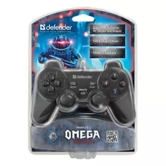 Gamepad Defender Omega, 12tl., USB, černý, vibrační, Windows R XP/VISTA/7/8/10 Gamepad Defender Omega, 12tl., USB, černý, vibrační, Windows R XP/VISTA/7/8/10
