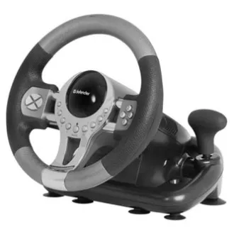 Volant Defender FORSAGE GTR, 12, USB, černo-šedý, s pedály, Windows 98/2000 / ME / XP / VISTA / 7 Volant Defender FORSAGE GTR, 12, USB, černo-šedý, s pedály, Windows 98/2000 / ME / XP / VISTA / 7