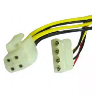 Napájecí PC redukce, interní, DC 5,25" - P4 (4pin), černá, Logo, DOPRODEJ Napájecí PC redukce, interní, DC 5,25" - P4 (4pin), černá, Logo, DOPRODEJ
