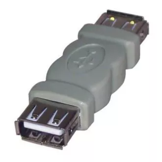 USB spojka, (2.0), USB A samice - USB A samice, šedá, Logo blistr 29241, DOPRODEJ USB spojka, (2.0), USB A samice - USB A samice, šedá, Logo blistr 29241, DOPRODEJ