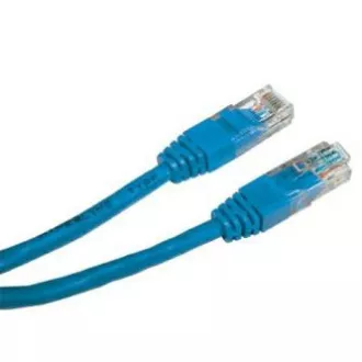 Síťový LAN kabel UTP patchcord, Cat.5e, RJ45 samec - RJ45 samec, 0.5 m, nestíněný, modrý, economy, DOPRODEJ Síťový LAN kabel UTP patchcord, Cat.5e, RJ45 samec - RJ45 samec, 0.5 m, nestíněný, modrý, economy, DOPRODEJ