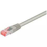Síťový LAN kabel S/FTP patchcord, Cat.6, RJ45 samec - RJ45 samec, 2 m, stíněný, LSOH, šedý, economy, DOPRODEJ