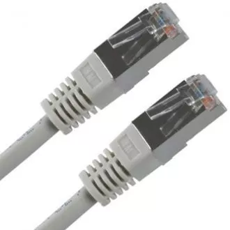 Síťový LAN kabel FTP patchcord, Cat.5e, RJ45 samec - RJ45 samec, 7 m, stíněný, šedý, economy, DOPRODEJ Síťový LAN kabel FTP patchcord, Cat.5e, RJ45 samec - RJ45 samec, 7 m, stíněný, šedý, economy, DOPRODEJ