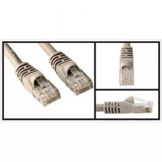 Síťový LAN kabel UTP patchcord, Cat.5e, RJ45 samec - RJ45 samec, 10 m, nestíněný, šedý, economy, DOPRODEJ Síťový LAN kabel UTP patchcord, Cat.5e, RJ45 samec - RJ45 samec, 10 m, nestíněný, šedý, economy, DOPRODEJ
