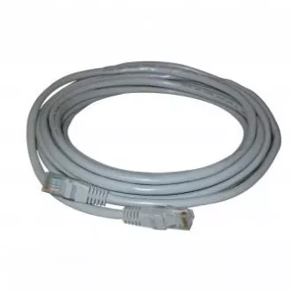 Síťový LAN kabel UTP patchcord, Cat.6, RJ45 samec - RJ45 samec, 15 m, nestíněný, šedý, economy, DOPRODEJ