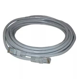 Síťový LAN kabel FTP patchcord, Cat.5e, RJ45 samec - RJ45 samec, 20 m, stíněný, šedý, economy, DOPRODEJ