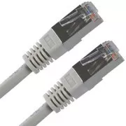 Síťový LAN kabel FTP patchcord, Cat.5e, RJ45 samec - RJ45 samec, 30 m, stíněný, šedý, economy, DOPRODEJ