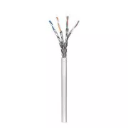 Síťový LAN kabel S/FTP kabel, Cat.6, Lanko - Lanko, 305 m, dvojitě stíněný, CCA, šedý, DOPRODEJ