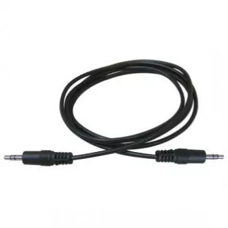 Audio kabel Jack (3.5mm) samec - Jack (3.5mm) samec, 1.5m, černý, Logo, DOPRODEJ Audio kabel Jack (3.5mm) samec - Jack (3.5mm) samec, 1.5m, černý, Logo, DOPRODEJ