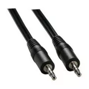 Audio kabel Jack (3.5mm) samec - Jack (3.5mm) samec, 1.5m, černý, Logo blistr, DOPRODEJ