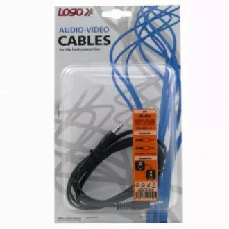 Audio kabel Jack (3.5mm) samec - Jack (3.5mm) samec, 1.5m, černý, Logo blistr, DOPRODEJ Audio kabel Jack (3.5mm) samec - Jack (3.5mm) samec, 1.5m, černý, Logo blistr, DOPRODEJ