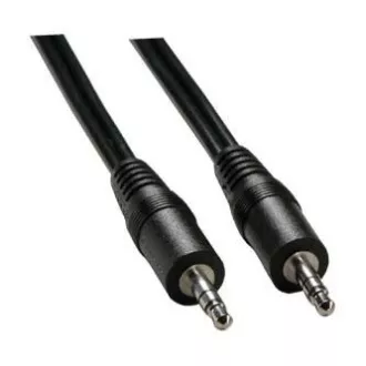 Audio kabel Jack (3.5mm) samec - Jack (3.5mm) samec, 2.5m, černá, DOPRODEJ Audio kabel Jack (3.5mm) samec - Jack (3.5mm) samec, 2.5m, černá, DOPRODEJ