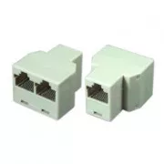 Rozdvojka RJ45, bílá, samice, DOPRODEJ