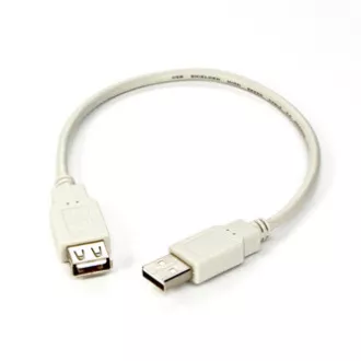 Logo USB prodlužka (2.0), USB A samec - USB A samice, 0.3m, bílá, blistr, DOPRODEJ Logo USB prodlužka (2.0), USB A samec - USB A samice, 0.3m, bílá, blistr, DOPRODEJ