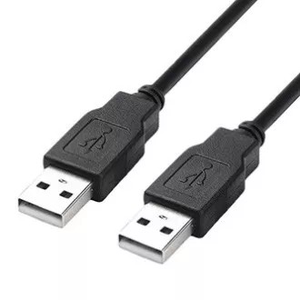 USB kabel (2.0), USB A samec - USB A samec, 1.8m, černý, High Speed, DOPRODEJ USB kabel (2.0), USB A samec - USB A samec, 1.8m, černý, High Speed, DOPRODEJ