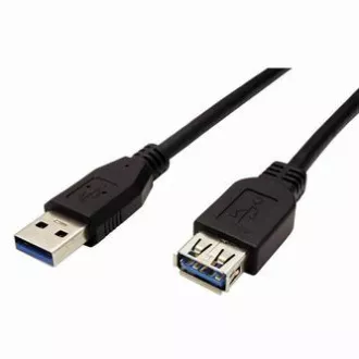 USB prodlužka (3.0), USB A samec - USB A samice, 1.8m, černá USB prodlužka (3.0), USB A samec - USB A samice, 1.8m, černá