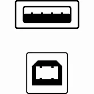Logo USB kabel (2.0), USB A samec - USB B samec, 3m, černý Logo USB kabel (2.0), USB A samec - USB B samec, 3m, černý