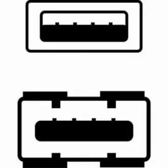 Logo USB prodlužka (2.0), USB A samec - USB A samice, 3m, černá, DOPRODEJ