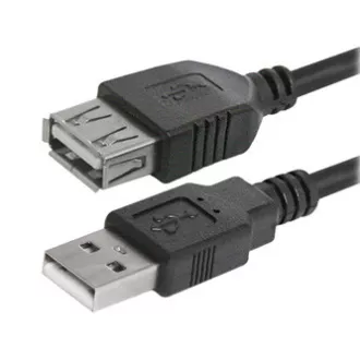 Logo USB prodlužka (2.0), USB A samec - USB A samice, 3m, černá, blistr, DOPRODEJ Logo USB prodlužka (2.0), USB A samec - USB A samice, 3m, černá, blistr, DOPRODEJ