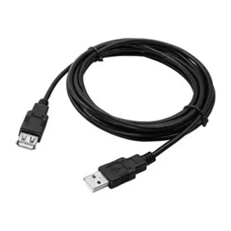 Logo USB prodlužka (2.0), USB A samec - USB A samice, 3m, černá, blistr, DOPRODEJ Logo USB prodlužka (2.0), USB A samec - USB A samice, 3m, černá, blistr, DOPRODEJ
