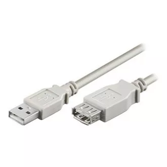 Logo USB prodlužovací kabel (2.0), USB A samec - USB A samice, 5m, šedý, DOPRODEJ Logo USB prodlužovací kabel (2.0), USB A samec - USB A samice, 5m, šedý, DOPRODEJ