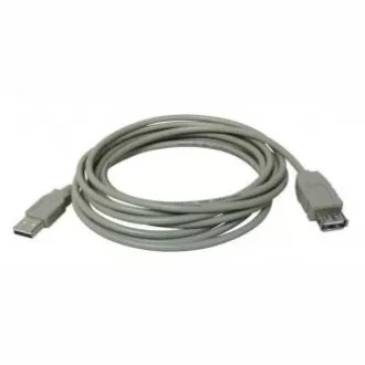 Logo USB prodlužovací kabel (2.0), USB A samec - USB A samice, 5m, šedý, DOPRODEJ Logo USB prodlužovací kabel (2.0), USB A samec - USB A samice, 5m, šedý, DOPRODEJ