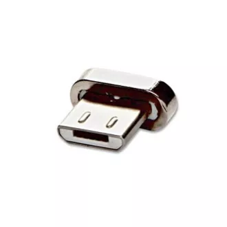 USB kabel s koncovkami (2.0), USB A samec - microUSB samec + Apple Lightning samec + USB C sam, 1m, kulatý, opletený, stříbrný, ma USB kabel s koncovkami (2.0), USB A samec - microUSB samec + Apple Lightning samec + USB C sam, 1m, kulatý, opletený, stříbrný, ma