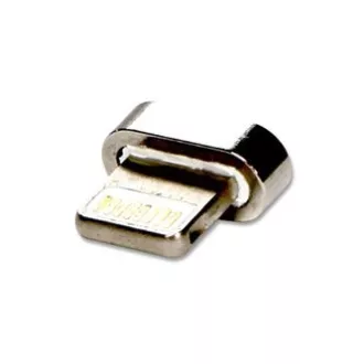 USB kabel s koncovkami (2.0), USB A samec - microUSB samec + Apple Lightning samec + USB C sam, 1m, kulatý, opletený, stříbrný, ma USB kabel s koncovkami (2.0), USB A samec - microUSB samec + Apple Lightning samec + USB C sam, 1m, kulatý, opletený, stříbrný, ma