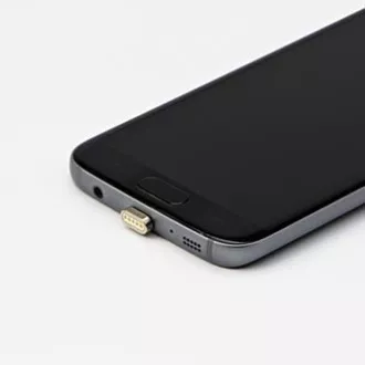 USB kabel s koncovkami (2.0), USB A samec - microUSB samec + Apple Lightning samec + USB C sam, 1m, kulatý, opletený, stříbrný, ma USB kabel s koncovkami (2.0), USB A samec - microUSB samec + Apple Lightning samec + USB C sam, 1m, kulatý, opletený, stříbrný, ma