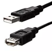 Logo Economy USB prodlužka (2.0), USB A samec - USB A samice, 1.8m, černý, DOPRODEJ